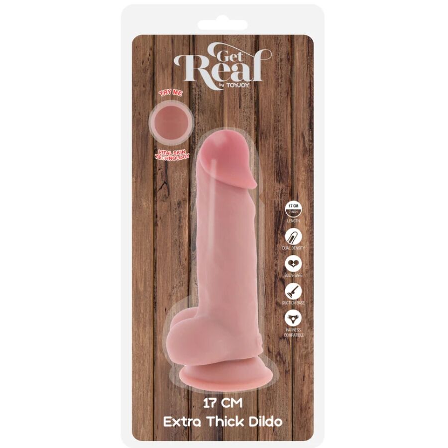 Pene realistico deluxe con testicoli extra spessi 17 cm di Get Real, immagine 4