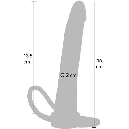 Sex toy anale penetratore in silicone double Trouble 16 cm di Get Real, immagine 3