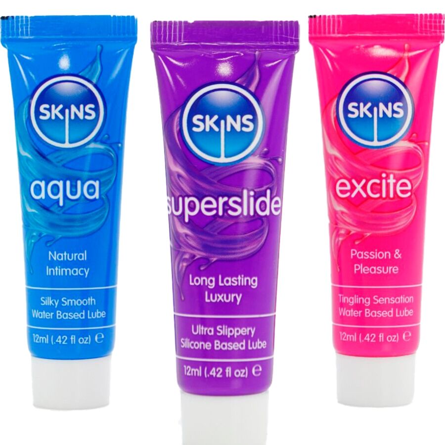 Kit lubrificanti Vitali aqua, Superslide & excite 3 x 12 ml di Skins, immagine 2