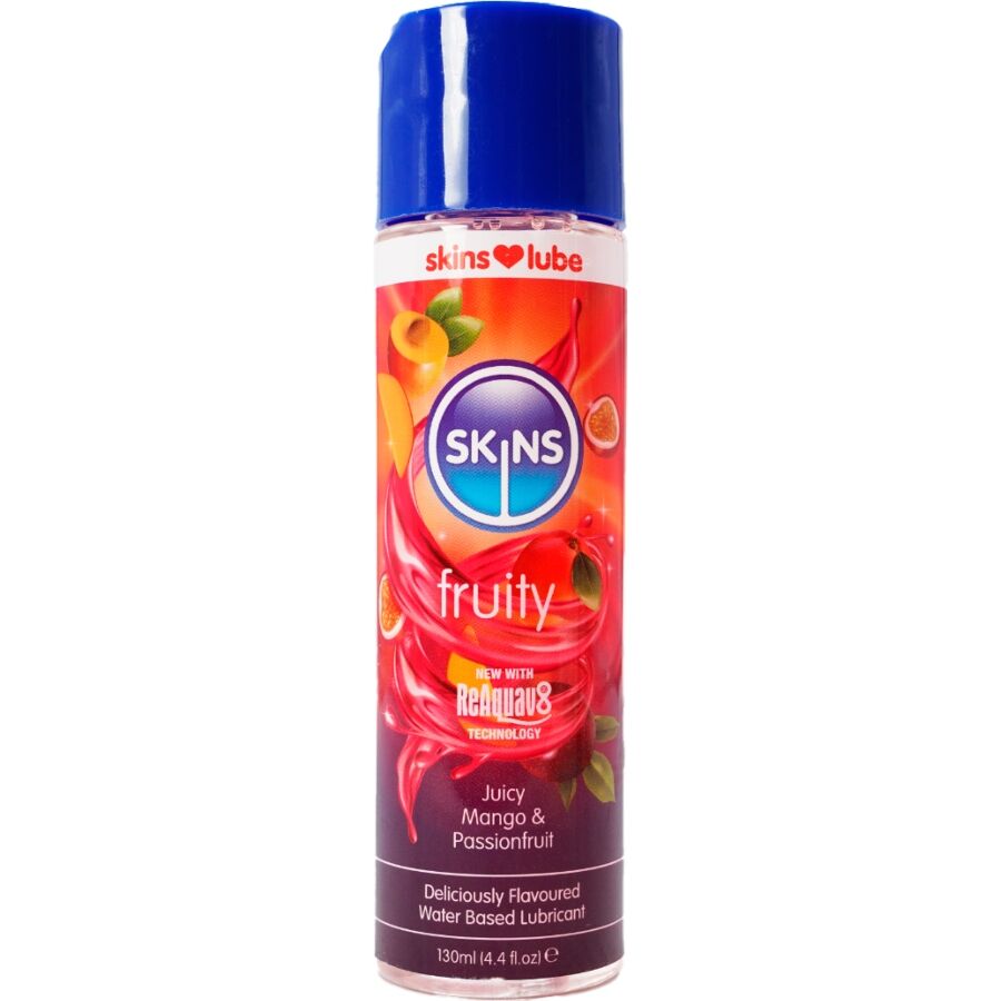 Lubrificante fruttato a base D'acqua mango e frutto della passione 130 ml di Skins
