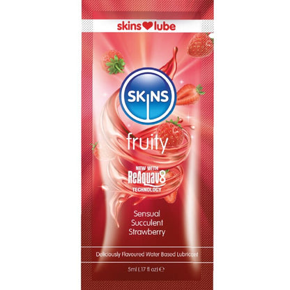 Lubrificante fruttato a base D'acqua fragola monodose 5 ml di Skins