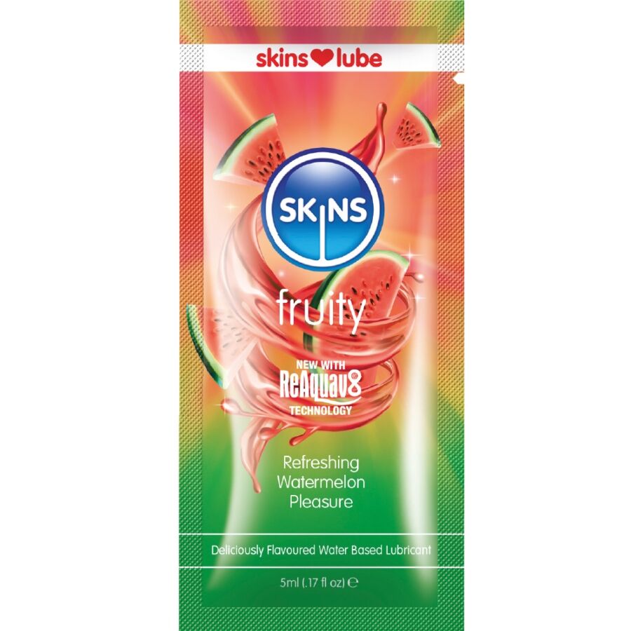 Lubrificante fruttato a base D'acqua anguria monodose 5 ml di Skins