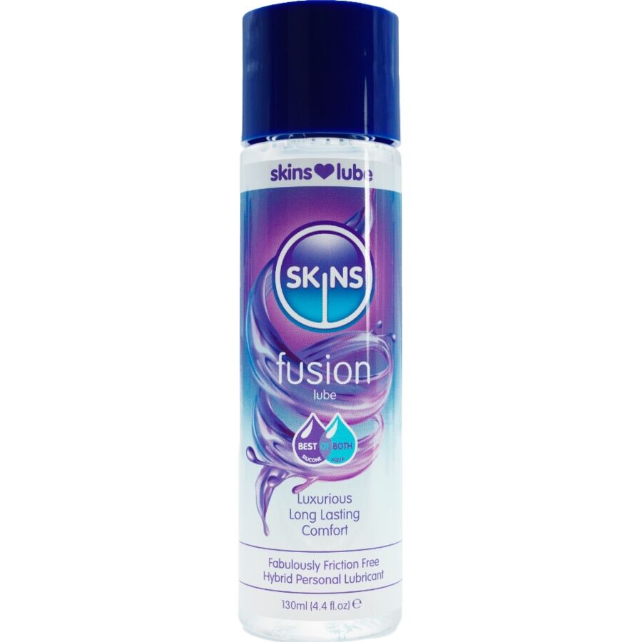 Lubrificante Fusion ibrido a base di acqua e silicone 130 ml di Skins