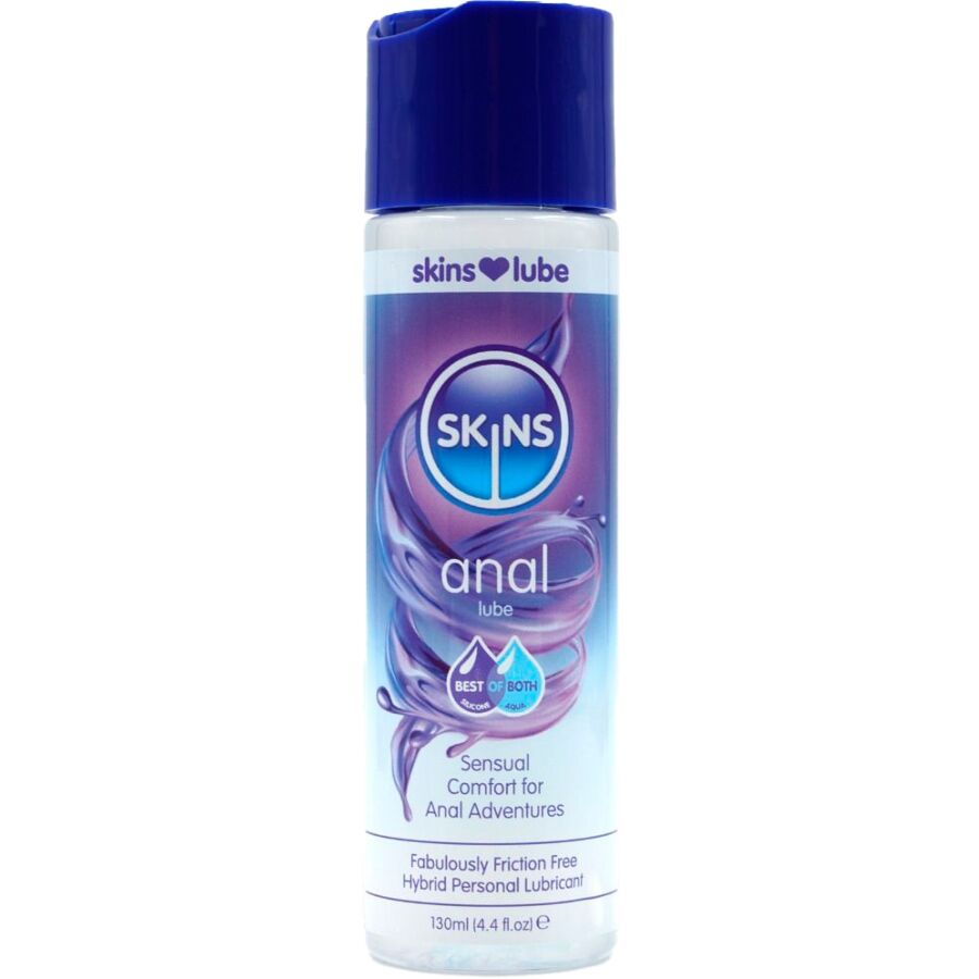 Lubrificante anale ibrido a base di acqua e silicone 130 ml di Skins
