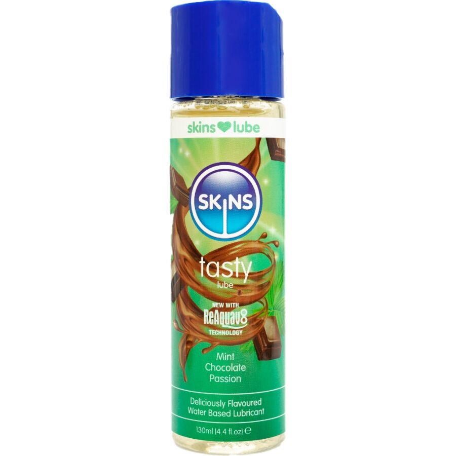 Lubrificante gustoso a base D'acqua menta e cioccolato 130 ml di Skins