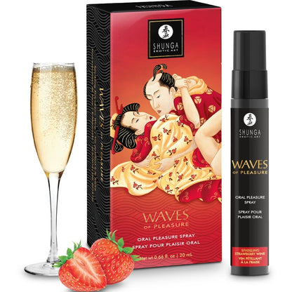 Spray Waves pleasure orale seducente fragola 20 ml di Shunga