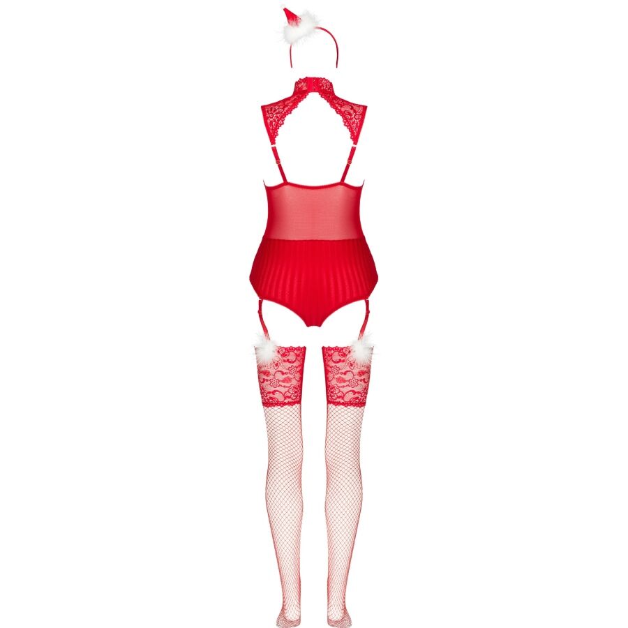 Body Limpid Snowflakes e calze e cerchietto natalizio S/M di Livco Corsetti Fashion, immagine 4