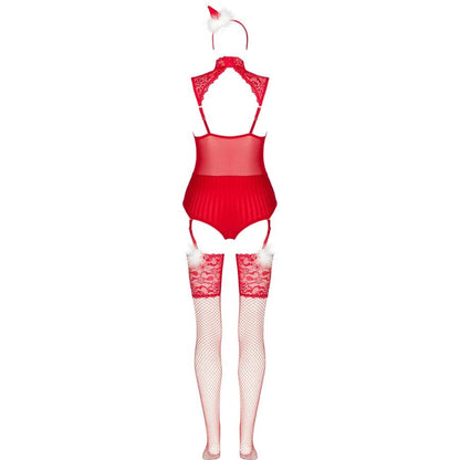 Body Limpid Snowflakes e calze e cerchietto natalizio S/M di Livco Corsetti Fashion, immagine 4