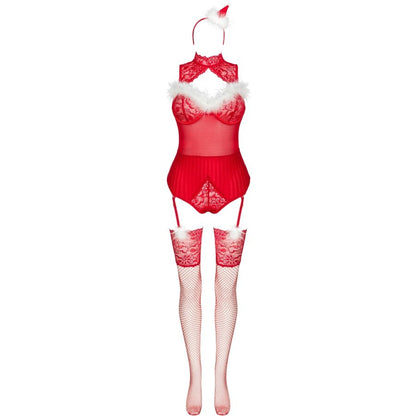 Body Limpid Snowflakes e calze e cerchietto natalizio L/XL di Livco Corsetti Fashion, immagine 3