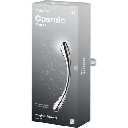 Dildo a doppia estremità in acciaio Inox Cosmic Crest 1 di Satisfyer, immagine 5