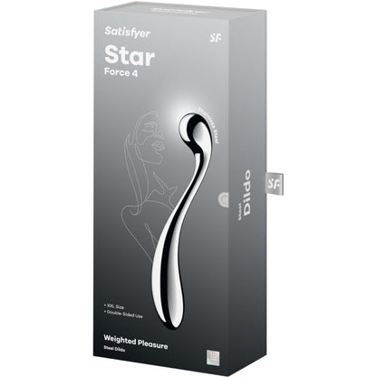 Dildo a doppia estremità in acciaio Inox star force 4 di Satisfyer, immagine 5