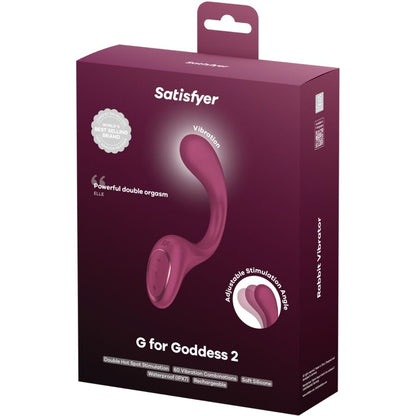 G per dea 2 vibratore coniglio bottiglia bordeaux di Satisfyer, immagine 6