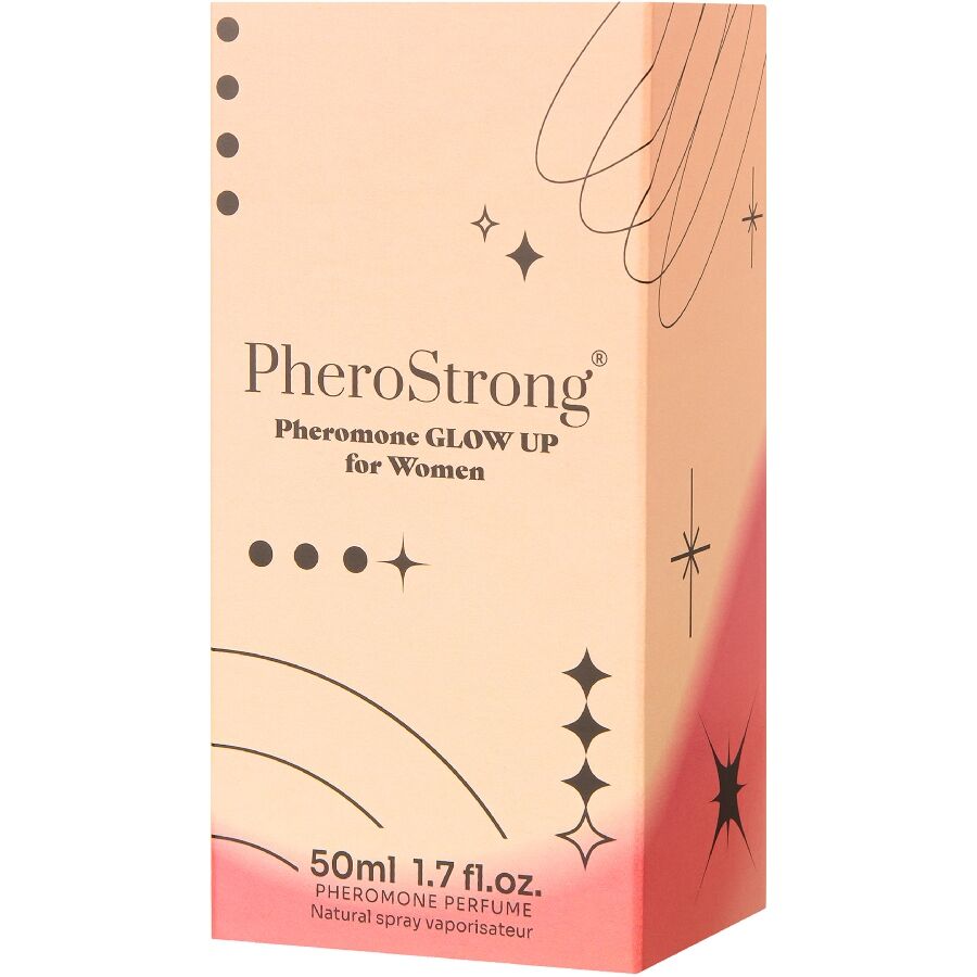 Profumo ai feromoni glow up per donna 50 ml di Pherostrong, immagine 3