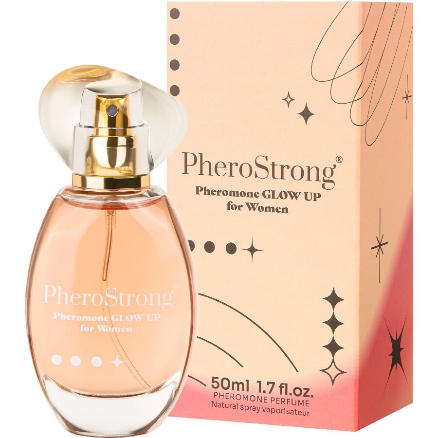 Profumo ai feromoni glow up per donna 50 ml di Pherostrong