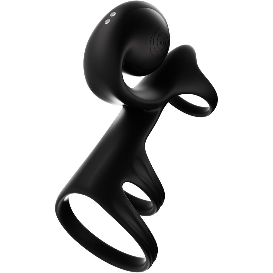 Ovetto vibrante Jovi Arc Couple ring telecomando nero di Snail Vibe, immagine 2