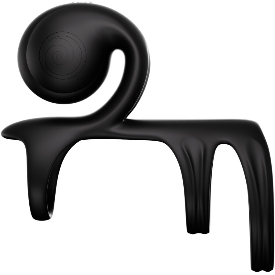 Ovetto vibrante Jovi Arc Couple ring telecomando nero di Snail Vibe, immagine 3