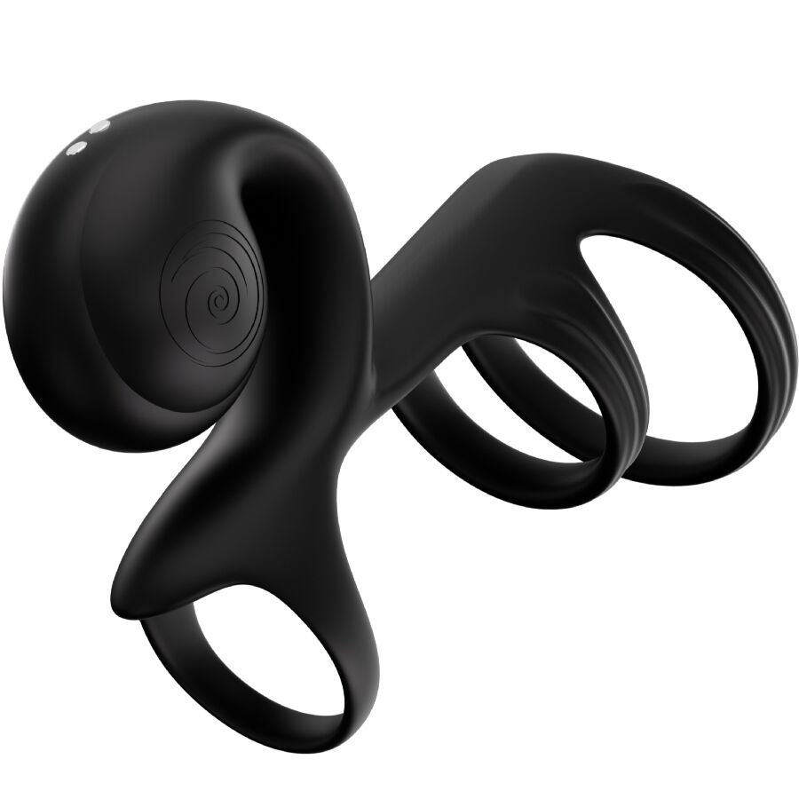 Ovetto vibrante Jovi Arc Couple ring telecomando nero di Snail Vibe