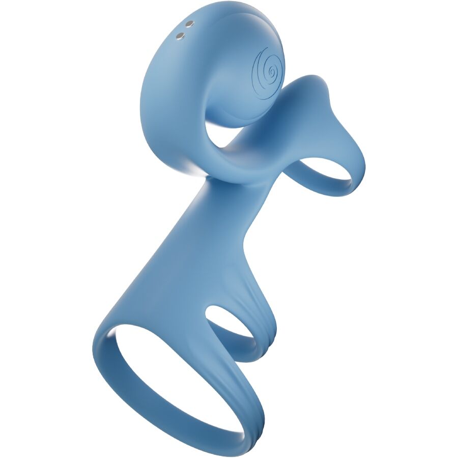 Ovetto vibrante Jovi Arc Couple ring telecomando blu di Snail Vibe, immagine 2