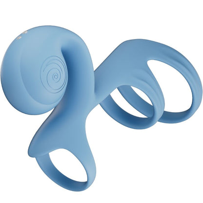 Ovetto vibrante Jovi Arc Couple ring telecomando blu di Snail Vibe