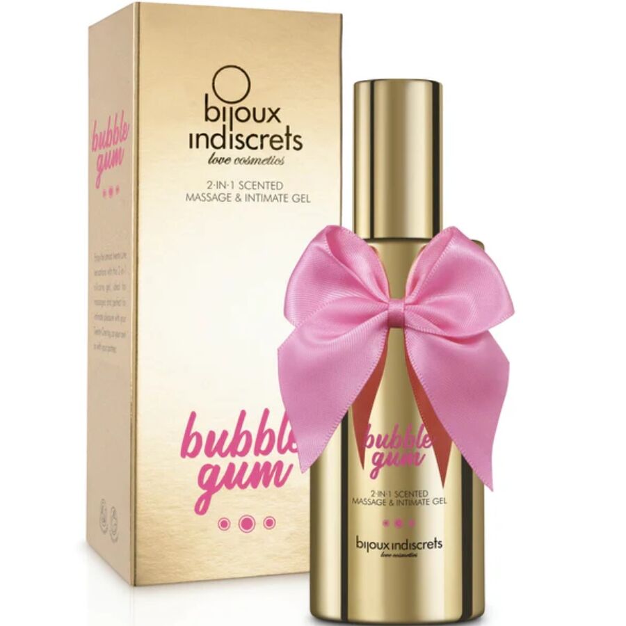 Gel Bubble gum 2â·inâ·1 profumato per massaggio e intimo 100 ml di Bijoux Indiscrets