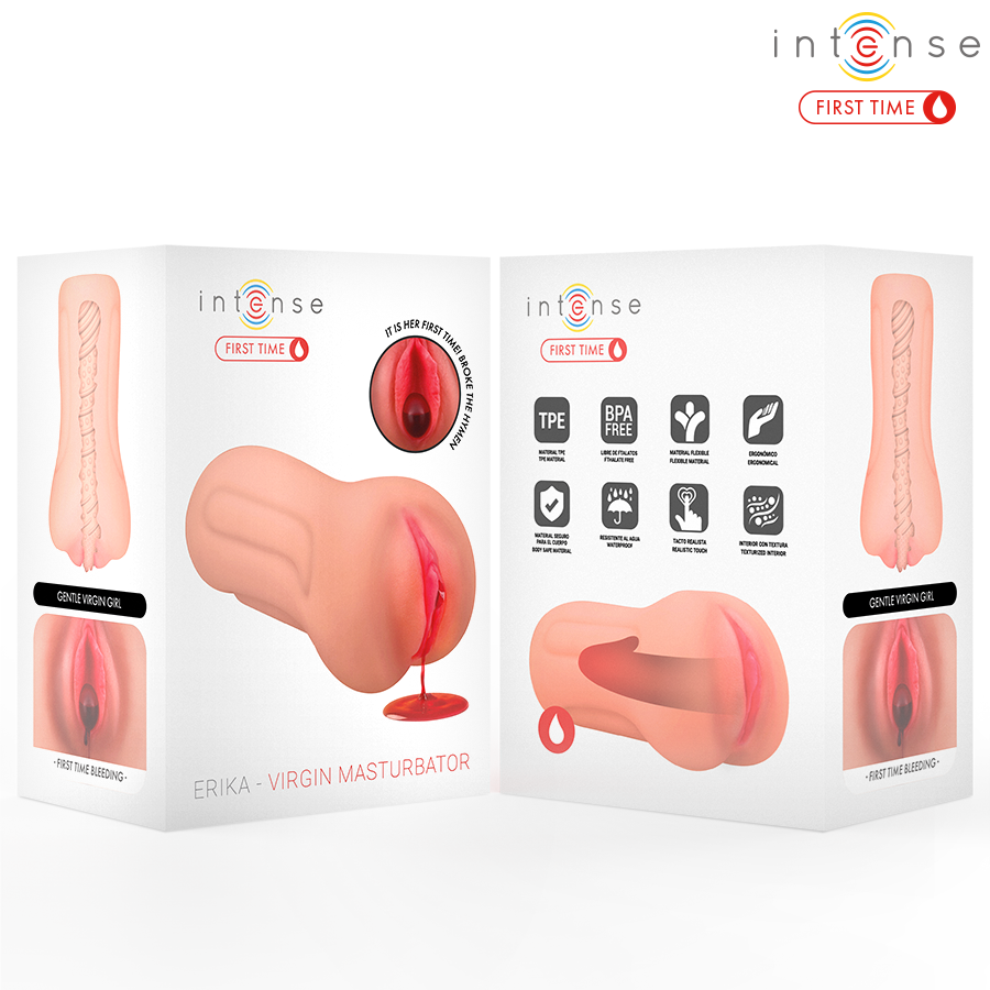 Masturbatore con Sanguinamento Erika Vergine di Intense First Time, immagine 3