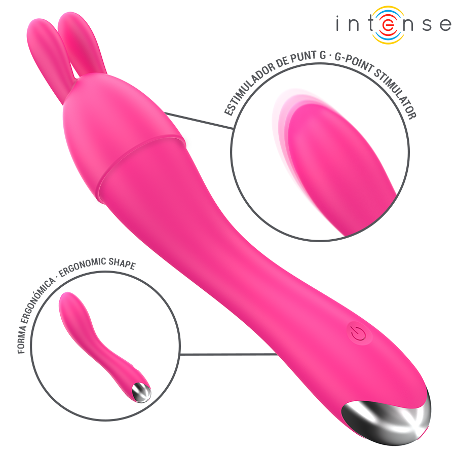 Vibratore Cher con 20 modalità e testine intercambiabili di Intense, immagine 4