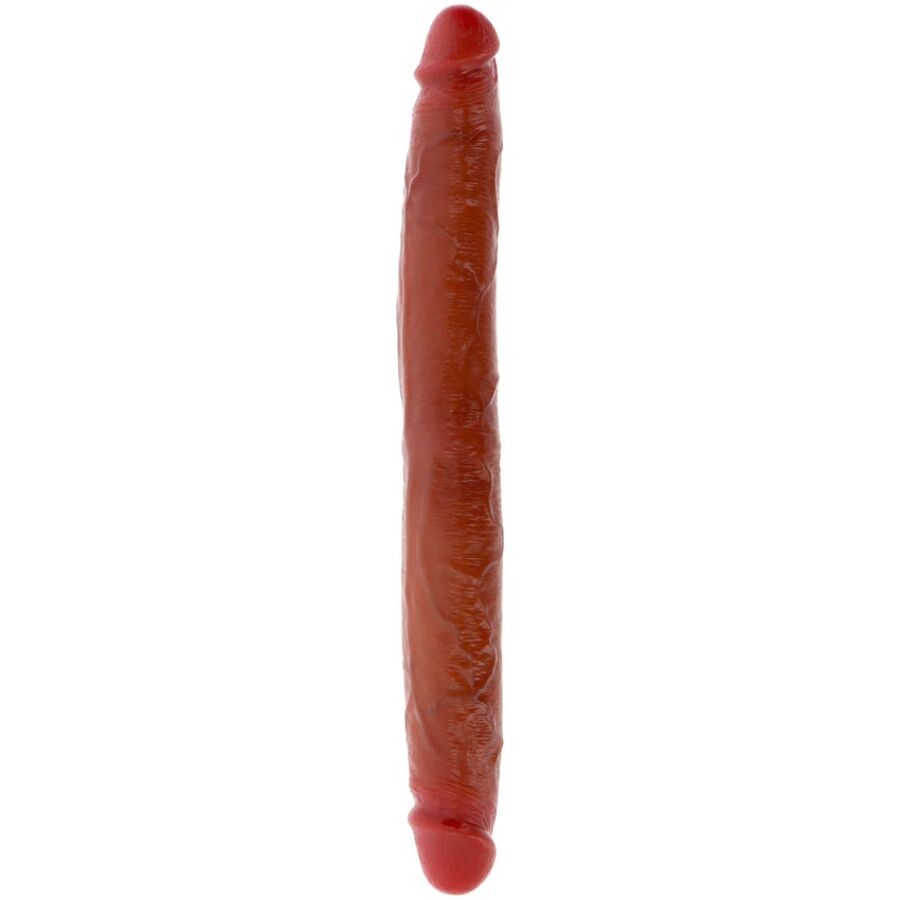 Dildo in silicone a doppia estremità caramello 35 cm di Get Real