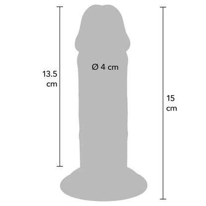 Dong deluxe in tpe a doppia densità 15 cm di Get Real, immagine 4