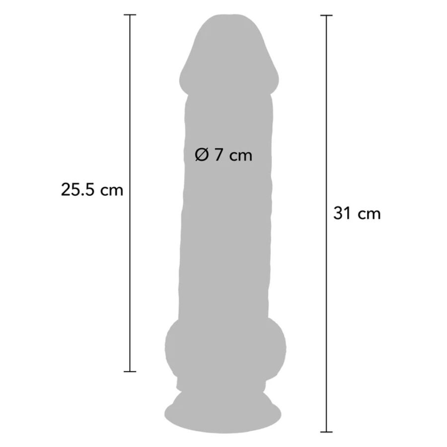 Pene realistico deluxe con testicoli extra spessi 31 cm di Get Real, immagine 4