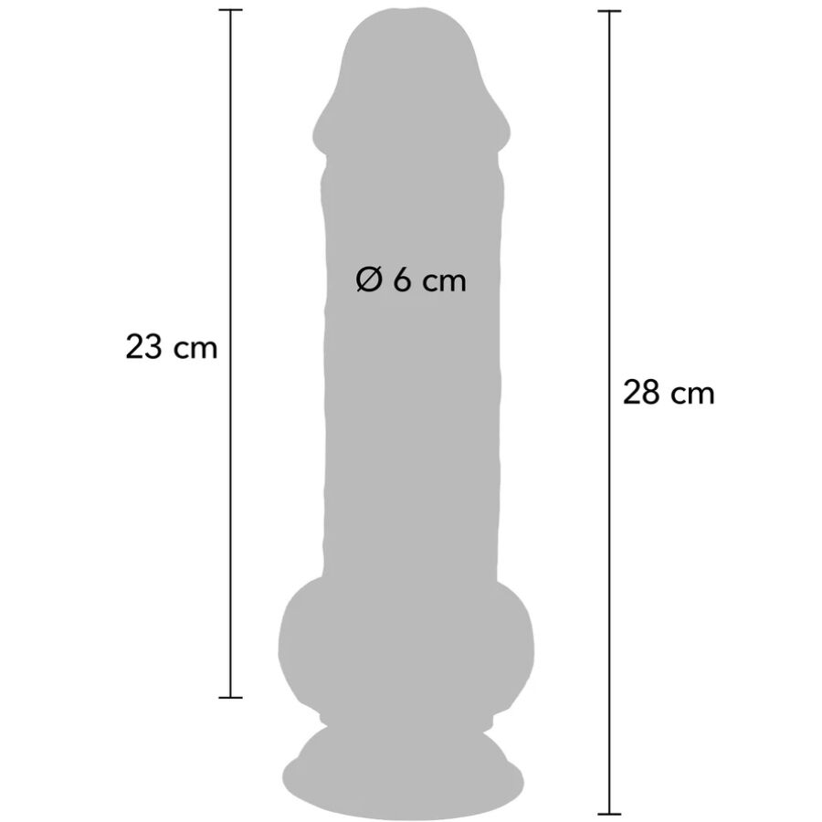 Pene realistico deluxe con testicoli extra spessi 28 cm di Get Real, immagine 4