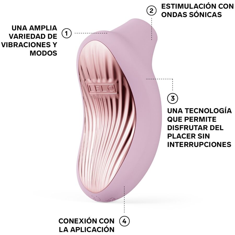 Massaggiatore clitorideo Sona 3 cruise sonico rosa chiaro di Lelo, immagine 4