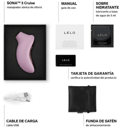 Massaggiatore clitorideo Sona 3 cruise sonico rosa chiaro di Lelo, immagine 5