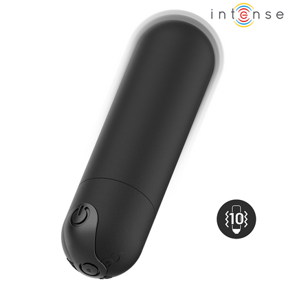 Proiettile vibrante Karen mini ricaricabile nero di Intense, immagine 4