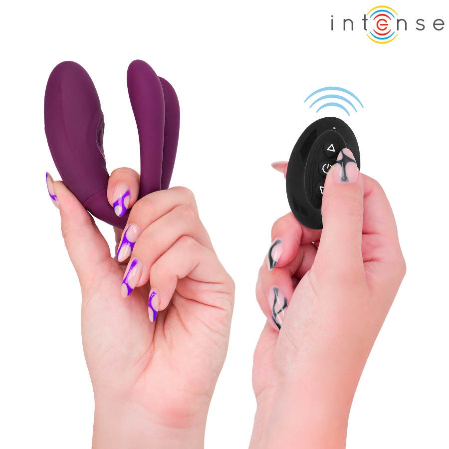 Stimolatore a morsetto con vibrazione e tapping Sandra con telecomando di Intense, immagine 3