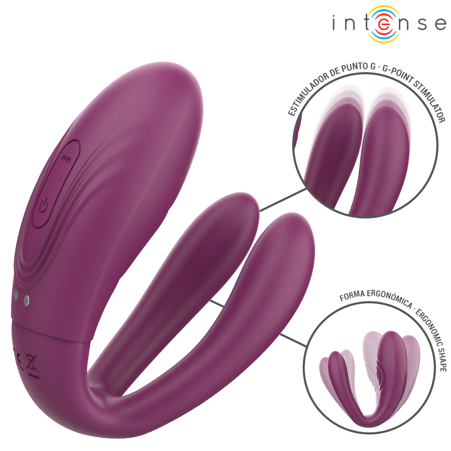Stimolatore a morsetto con vibrazione e tapping Sandra con telecomando di Intense, immagine 2