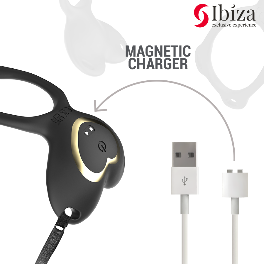 Vibratore di coppia con telecomando a cuore di Ibiza, immagine 5