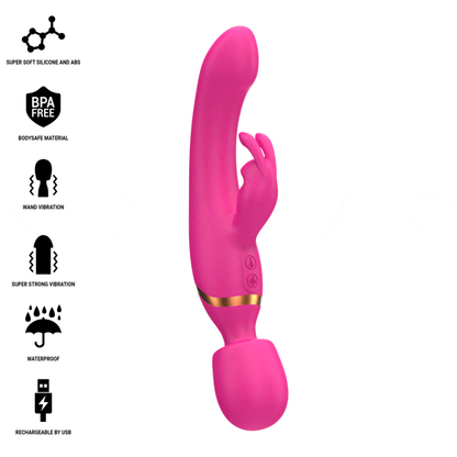 Vibratore Winona doppio coniglio e bacchetta di Intense, immagine 2