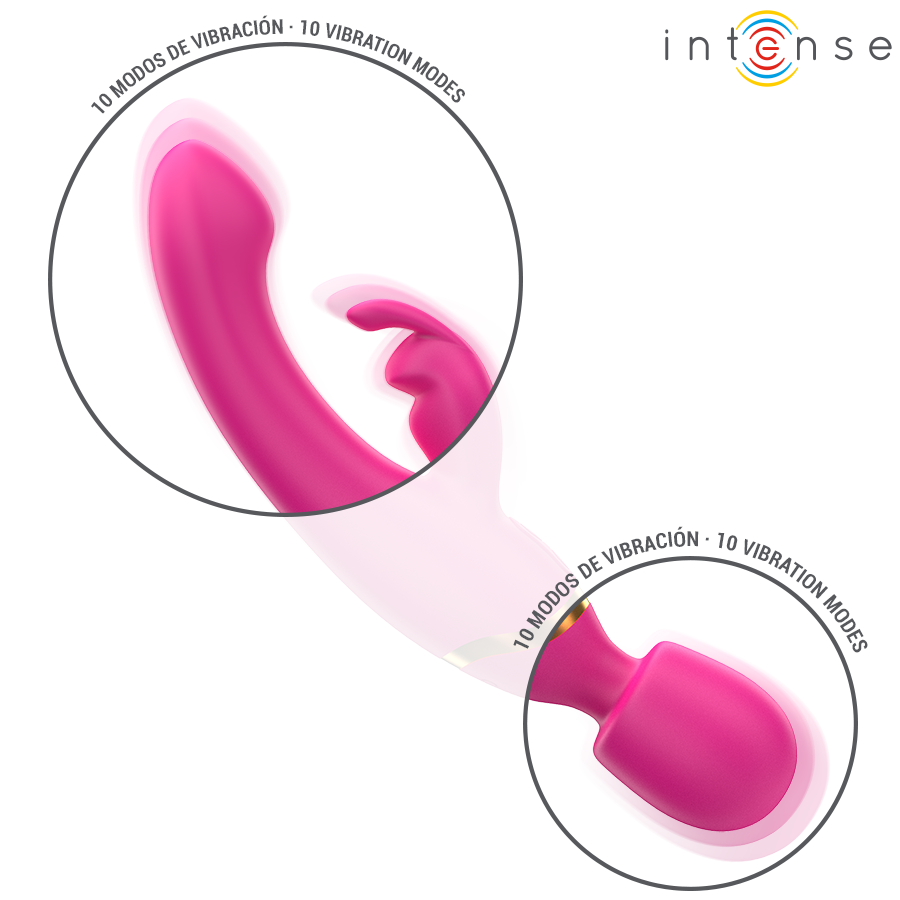 Vibratore Winona doppio coniglio e bacchetta di Intense, immagine 5