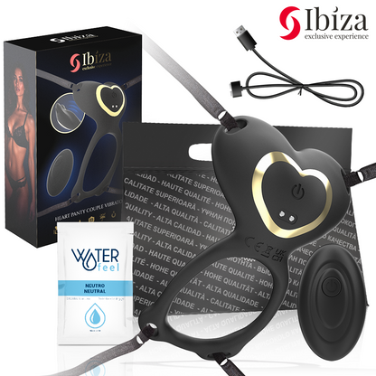 Vibratore di coppia con telecomando a cuore di Ibiza