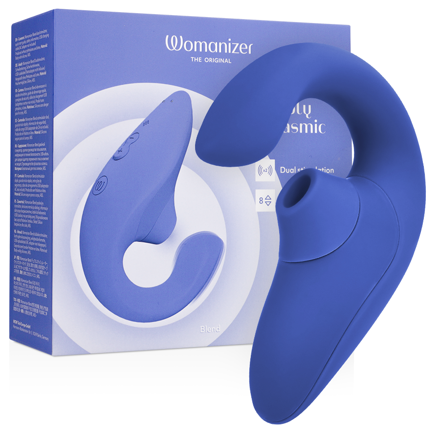 Vibrator Blend rabbit stimolatore blu vibrante di Womanizer