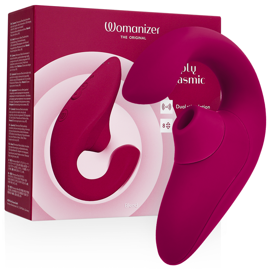 Vibratore stimolatore coniglio Blend rosa vibrante di Womanizer