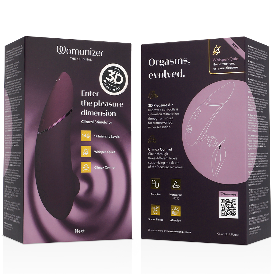 Stimolatore clitorideo Next viola scuro di Womanizer, immagine 7