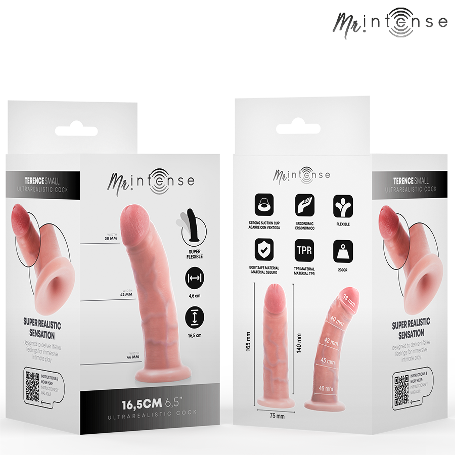 Dildo Piccolo Terence 16,5 cm -ø- 4,6 cm di Mr Intense, immagine 3