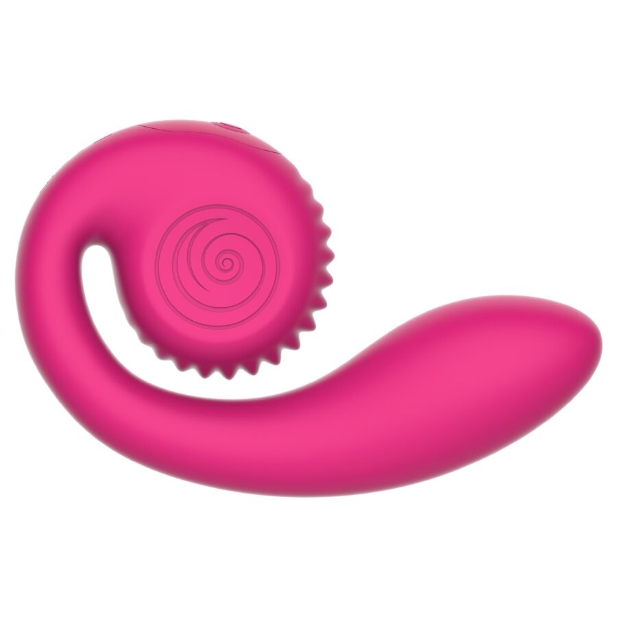 Vibratore rosa gizi lite doppio punto g e clitorideo di Snail Vibe