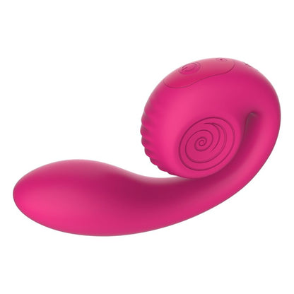 Vibratore rosa gizi lite doppio punto g e clitorideo di Snail Vibe, immagine 2