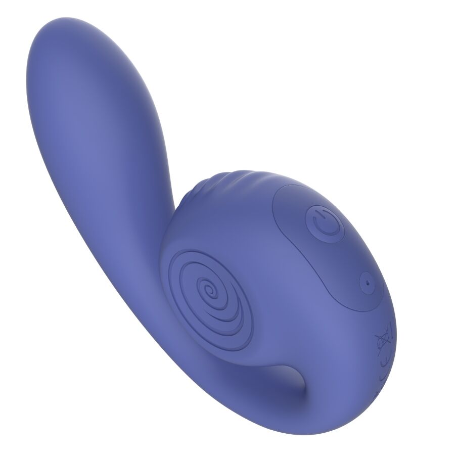 Vibratore viola gizi lite doppio punto g e clitorideo di Snail Vibe, immagine 3