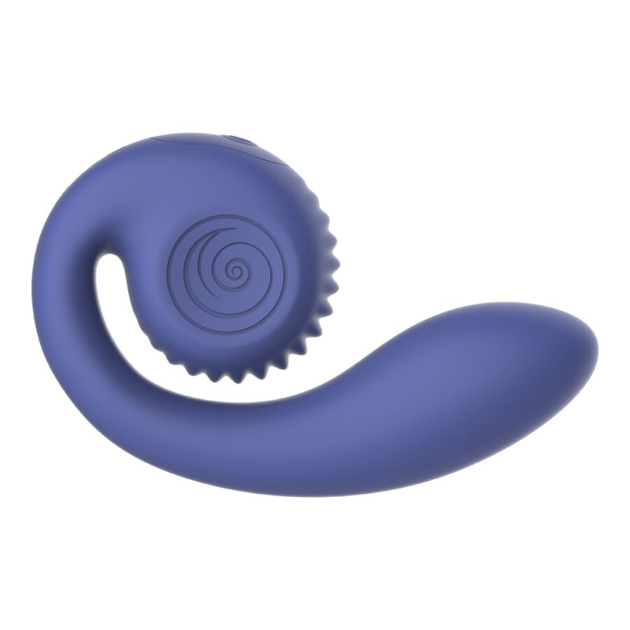 Vibratore viola gizi lite doppio punto g e clitorideo di Snail Vibe