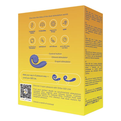Vibratore viola gizi lite doppio punto g e clitorideo di Snail Vibe, immagine 5