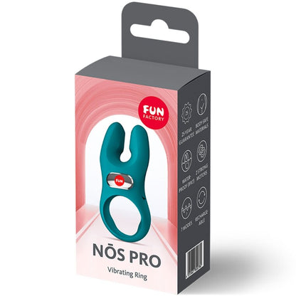 Anello vibrante per il pene Nos pro verde bottiglia di Fun Factory, immagine 7