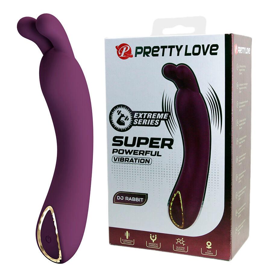 Vibratore Dj rabbit punto g viola di Pretty Love